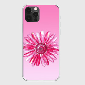 Чехол для iPhone 12 Pro Max с принтом розовая ромашка , Силикон |  | Тематика изображения на принте: акварель | арт | весна | гортензия | лето | природа | рисунок | розовый | ромашка | свежесть | цветок | цветы | яркий | ярко
