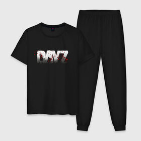 Мужская пижама хлопок с принтом DayZ , 100% хлопок | брюки и футболка прямого кроя, без карманов, на брюках мягкая резинка на поясе и по низу штанин
 | arma 2 | day z | dayz | дэйз | игры