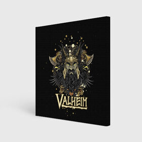 Холст квадратный с принтом Valheim , 100% ПВХ |  | valheim | viking | валхейм | викинги | игры