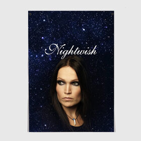 Постер с принтом Nightwish | Tarja Turunen (Z) , 100% бумага
 | бумага, плотность 150 мг. Матовая, но за счет высокого коэффициента гладкости имеет небольшой блеск и дает на свету блики, но в отличии от глянцевой бумаги не покрыта лаком | music | nightwish | nuclear blast | rock | spinefarm | tarja turunen | лого | музыка | найтвиш | рок | симфоник метал | тарья турунен | флор янсен