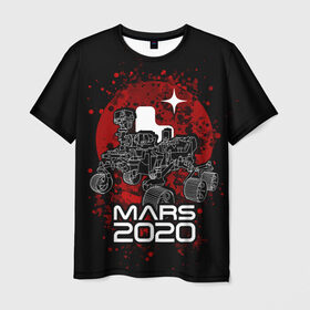 Мужская футболка 3D с принтом МАРС 2020, Perseverance , 100% полиэфир | прямой крой, круглый вырез горловины, длина до линии бедер | mars 2020 | nasa | perseverance | космос | марс | марс 2020 | марсоход | персеверенс