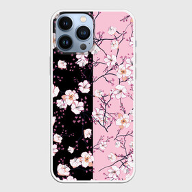 Чехол для iPhone 13 Pro Max с принтом САКУРА | SAKURA | ВИШНЯ ,  |  | Тематика изображения на принте: chery | flowers | japan | roses | sakura | вишня | растения | розы | ромашка | сакура | тюльпаны | цветы | цветы сакуры | япония