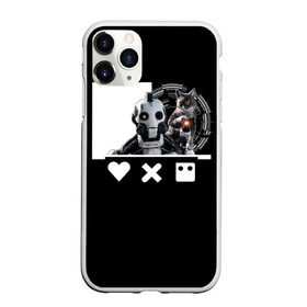 Чехол для iPhone 11 Pro матовый с принтом Андроид XBOT 4000 , Силикон |  | Тематика изображения на принте: андроид | белочерный | белый | знак | кот | котик | кошка | любовь | механизм | робот | роботы | черный