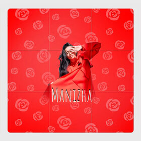 Магнитный плакат 3Х3 с принтом Манижа Manizha , Полимерный материал с магнитным слоем | 9 деталей размером 9*9 см | manizha | далеровна | душанбе | евровидение | евровидение 2021 | манижа | певица | таджикистан | хамраева