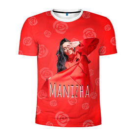 Мужская футболка 3D спортивная с принтом Манижа Manizha , 100% полиэстер с улучшенными характеристиками | приталенный силуэт, круглая горловина, широкие плечи, сужается к линии бедра | manizha | далеровна | душанбе | евровидение | евровидение 2021 | манижа | певица | таджикистан | хамраева