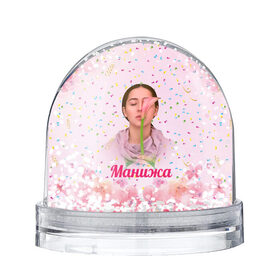Снежный шар с принтом Манижа Manizha , Пластик | Изображение внутри шара печатается на глянцевой фотобумаге с двух сторон | manizha | далеровна | душанбе | евровидение | евровидение 2021 | манижа | певица | таджикистан | хамраева