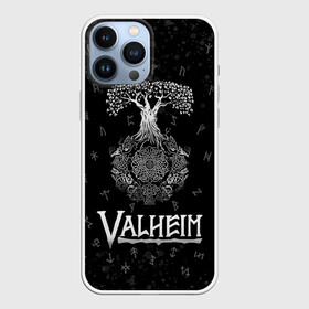 Чехол для iPhone 13 Pro Max с принтом Valheim | Руны | Иггдрасиль ,  |  | Тематика изображения на принте: valheim | вальхейм | дерево | иггдрасиль | игдрасиль | игра | икдросиль | логотип игры | мировое древо | много рун | паттерн | руна | руны