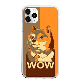 Чехол для iPhone 11 Pro матовый с принтом Doge Wow , Силикон |  | animal | art | dog | doge | dogecoin | many x | mem | meme | new | poster | such x | wave | wow | арт | в | галстук | галстуке | двухцветная | животное | зверь | имени | кабосу | мем | мемас | мэм | по | постер | сиба ину | собака | хищник