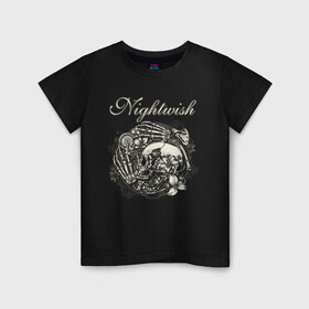 Детская футболка хлопок с принтом NIGHTWISH , 100% хлопок | круглый вырез горловины, полуприлегающий силуэт, длина до линии бедер | metal | nightwish | tarja turunen | метал | музыка | найтвиш | рок | симфо метал | тарья турунен