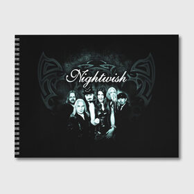 Альбом для рисования с принтом NIGHTWISH , 100% бумага
 | матовая бумага, плотность 200 мг. | metal | nightwish | tarja turunen | метал | музыка | найтвиш | рок | симфо метал | тарья турунен