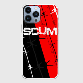 Чехол для iPhone 13 Pro Max с принтом SCUM ,  |  | Тематика изображения на принте: action | game | scum | tec1 | выживание | выжить | ресурсы | скам игра | тюремная