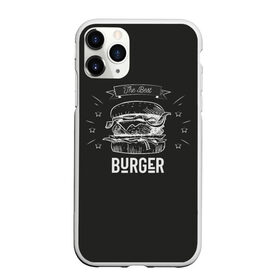 Чехол для iPhone 11 Pro Max матовый с принтом Бургер , Силикон |  | Тематика изображения на принте: fast food | the best burger | бургер | еда | фастфуд