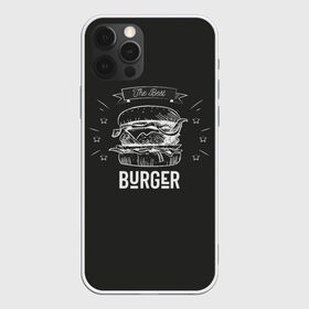 Чехол для iPhone 12 Pro Max с принтом Бургер , Силикон |  | fast food | the best burger | бургер | еда | фастфуд