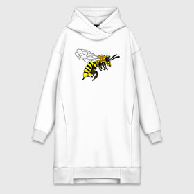 Платье-худи хлопок с принтом Пчела ,  |  | bee | honey | nature | spring | summer | wings | yellow | бабочки | весна | жало | животные | жук | звери | комар | крылья | лапки | лето | мед | муха | насекомое | оса | природа | пчела | пчелка | стрекоза | цветы | шершень |