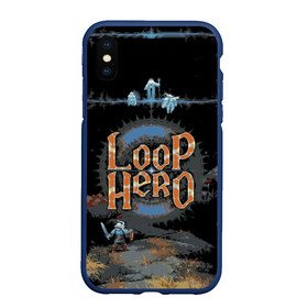 Чехол для iPhone XS Max матовый с принтом Loop Hero , Силикон | Область печати: задняя сторона чехла, без боковых панелей | Тематика изображения на принте: games | knight | loop hero | magic | rogue like | russia | steam | sword | герой петли | игры | магия | меч | рогалик | россия | рыцарь | стим