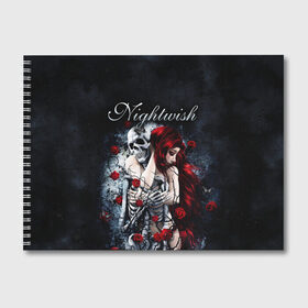 Альбом для рисования с принтом NIGHTWISH , 100% бумага
 | матовая бумага, плотность 200 мг. | Тематика изображения на принте: metal | nightwish | tarja turunen | метал | музыка | найтвиш | рок | симфо метал | тарья турунен