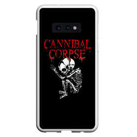 Чехол для Samsung S10E с принтом Cannibal Corpse | 1 , Силикон | Область печати: задняя сторона чехла, без боковых панелей | band | cannibal corpse | metal | music | rock | атрибутика | группа | метал | музыка | рок