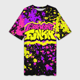 Платье-футболка 3D с принтом Friday Night Funkin ,  |  | friday night funk | friday night funkin | the boyfriend | бойфренд | игры
