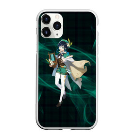 Чехол для iPhone 11 Pro матовый с принтом Genshin Impact - Venti , Силикон |  | anemo | anime | barbatos | game | gamer | genshin | genshin impact | impact | venti | venty | анемо | аниме | архонт | барбатос | венти | ветер | вэнти | геншин | геншин импакт | дилюк | импакт | монштад | трап