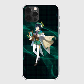 Чехол для iPhone 12 Pro Max с принтом Genshin Impact - Venti , Силикон |  | anemo | anime | barbatos | game | gamer | genshin | genshin impact | impact | venti | venty | анемо | аниме | архонт | барбатос | венти | ветер | вэнти | геншин | геншин импакт | дилюк | импакт | монштад | трап