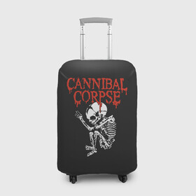 Чехол для чемодана 3D с принтом Cannibal Corpse , 86% полиэфир, 14% спандекс | двустороннее нанесение принта, прорези для ручек и колес | cannibal corpse | kreator | slayer | sodom | анархия | блэк метал | гаражный рок | гитара | гранж | дэт метал | металл | панк рок | рок музыка | рок н ролл | рокер | треш метал | труп каннибал | тяжелый рок | хард рок