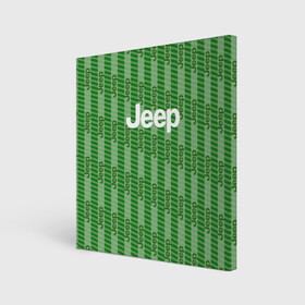 Холст квадратный с принтом Jeep  , 100% ПВХ |  | auto | jeep | sport | авто | автомобили | автомобиль | автомобильные | бренд | внедорожники | легковые | марка | пикапы | спорт