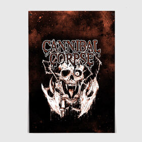 Постер с принтом Cannibal Corpse , 100% бумага
 | бумага, плотность 150 мг. Матовая, но за счет высокого коэффициента гладкости имеет небольшой блеск и дает на свету блики, но в отличии от глянцевой бумаги не покрыта лаком | canibal corpse | cannibal corpse | death metal | группы | дэт метал | канибал корпс | метал | рок