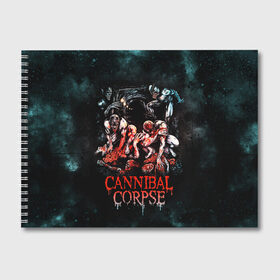 Альбом для рисования с принтом Cannibal Corpse , 100% бумага
 | матовая бумага, плотность 200 мг. | canibal corpse | cannibal corpse | death metal | группы | дэт метал | канибал корпс | метал | рок