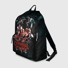 Рюкзак 3D с принтом Cannibal Corpse , 100% полиэстер | лямки с регулируемой длиной, сверху петелька, чтобы рюкзак можно было повесить на вешалку. Основное отделение закрывается на молнию, как и внешний карман. Внутри два дополнительных кармана, один из которых закрывается на молнию. По бокам два дополнительных кармашка | Тематика изображения на принте: canibal corpse | cannibal corpse | death metal | группы | дэт метал | канибал корпс | метал | рок