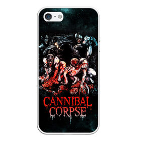 Чехол для iPhone 5/5S матовый с принтом Cannibal Corpse , Силикон | Область печати: задняя сторона чехла, без боковых панелей | canibal corpse | cannibal corpse | death metal | группы | дэт метал | канибал корпс | метал | рок