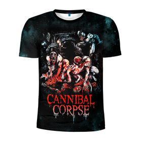 Мужская футболка 3D спортивная с принтом Cannibal Corpse , 100% полиэстер с улучшенными характеристиками | приталенный силуэт, круглая горловина, широкие плечи, сужается к линии бедра | canibal corpse | cannibal corpse | death metal | группы | дэт метал | канибал корпс | метал | рок