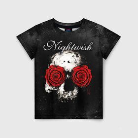 Детская футболка 3D с принтом NIGHTWISH , 100% гипоаллергенный полиэфир | прямой крой, круглый вырез горловины, длина до линии бедер, чуть спущенное плечо, ткань немного тянется | metal | nightwish | tarja turunen | метал | музыка | найтвиш | рок | симфо метал | тарья турунен