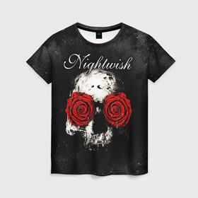 Женская футболка 3D с принтом NIGHTWISH , 100% полиэфир ( синтетическое хлопкоподобное полотно) | прямой крой, круглый вырез горловины, длина до линии бедер | metal | nightwish | tarja turunen | метал | музыка | найтвиш | рок | симфо метал | тарья турунен