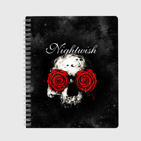 Тетрадь с принтом NIGHTWISH , 100% бумага | 48 листов, плотность листов — 60 г/м2, плотность картонной обложки — 250 г/м2. Листы скреплены сбоку удобной пружинной спиралью. Уголки страниц и обложки скругленные. Цвет линий — светло-серый
 | Тематика изображения на принте: metal | nightwish | tarja turunen | метал | музыка | найтвиш | рок | симфо метал | тарья турунен