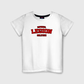 Детская футболка хлопок с принтом Imperial Legion - Skyrim , 100% хлопок | круглый вырез горловины, полуприлегающий силуэт, длина до линии бедер | skyrim | solitude | tes | varsity | видеоигры | империя | легион | скайрим | солитьюд | тамриэль