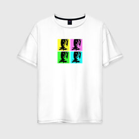Женская футболка хлопок Oversize с принтом Gachimuchi / Гачимучи , 100% хлопок | свободный крой, круглый ворот, спущенный рукав, длина до линии бедер
 | gachimuchi | mem | гачимучи | мем | прикол | юмор