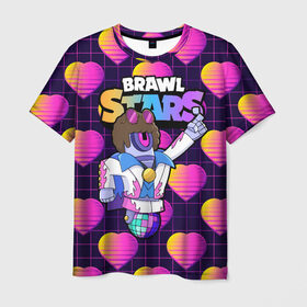Мужская футболка 3D с принтом STU СТУ Brawl Stars , 100% полиэфир | прямой крой, круглый вырез горловины, длина до линии бедер | brawl | brawl stars | brawlstars | brawl_stars | jessie | бравл | бравлер stu | бравлстарс | гонщик | каскадер | сту