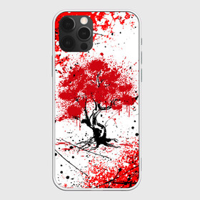 Чехол для iPhone 12 Pro Max с принтом САКУРА | SAKURA | ВИШНЯ , Силикон |  | chery | colors | flowers | japan | paints | roses | sakura | брызги | вишня | краски | растения | розы | ромашка | сакура | тюльпаны | цветы | цветы сакуры | япония