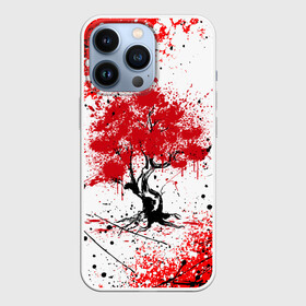 Чехол для iPhone 13 Pro с принтом САКУРА | SAKURA | ВИШНЯ ,  |  | Тематика изображения на принте: chery | colors | flowers | japan | paints | roses | sakura | брызги | вишня | краски | растения | розы | ромашка | сакура | тюльпаны | цветы | цветы сакуры | япония