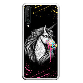 Чехол для Honor P30 с принтом ЕДИНОРОГ | UNICORN RAINBOW , Силикон | Область печати: задняя сторона чехла, без боковых панелей | abstraction | color | colors | dab | geometry | hexagon | paints | pony | rainbow | unicornis dab | абстракция | брызги | геометрия | даб | единорог | единорог радуга | животные | краски | красочные | ляпистые | неон | неоновый | пони | радуга |