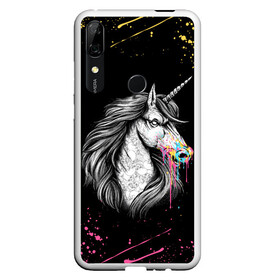 Чехол для Honor P Smart Z с принтом ЕДИНОРОГ | UNICORN RAINBOW , Силикон | Область печати: задняя сторона чехла, без боковых панелей | abstraction | color | colors | dab | geometry | hexagon | paints | pony | rainbow | unicornis dab | абстракция | брызги | геометрия | даб | единорог | единорог радуга | животные | краски | красочные | ляпистые | неон | неоновый | пони | радуга |