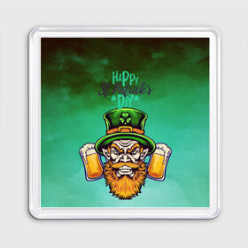 Магнит 55*55 с принтом Happy Saint Patricks Day , Пластик | Размер: 65*65 мм; Размер печати: 55*55 мм | saint patricks day | арт | графика | март | патрик | святой патрик