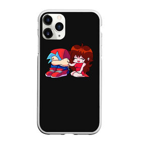 Чехол для iPhone 11 Pro матовый с принтом Friday Night Funkin , Силикон |  | and | boyfriend | daddy | dearest | friday | funkin | girlfriend | lemon | monster | mother | night | pico | pump | skid | whitty | девушка | дорогой | кость | мама | мать | отец | папа | парень | пико | скелетик | тыква | уитти