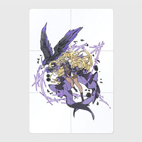 Магнитный плакат 2Х3 с принтом Фишль , Полимерный материал с магнитным слоем | 6 деталей размером 9*9 см | арт | ворон | лучник | милая девушка | рисунок | фишль | фишля | электро