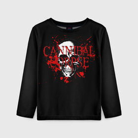 Детский лонгслив 3D с принтом Cannibal Corpse , 100% полиэстер | длинные рукава, круглый вырез горловины, полуприлегающий силуэт
 | Тематика изображения на принте: cannibal | cannibal corpse | corpse | trash | алекс уэбстер | брутальный дэт метал | джордж фишер | дэт метал | дэтграйнд | пол мазуркевич | пэт обрайэн | роб барретт