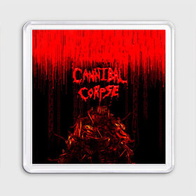 Магнит 55*55 с принтом CANNIBAL CORPSE , Пластик | Размер: 65*65 мм; Размер печати: 55*55 мм | blood | cannibal corpse | death metal | grunge | hardcore | music | punk | rock | usa | группа | канибал | кровь | метал | музыка | рок | сша | труп