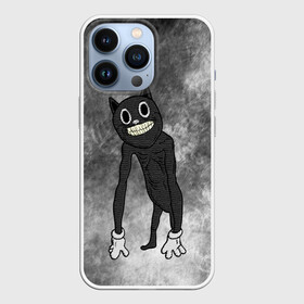 Чехол для iPhone 13 Pro с принтом Cartoon cat ,  |  | cartoon cat | crazy | horror | kitty | monster | безумный | враг | животные | зверь | злодей | злой кот | зубы | картун кэт | киска | кот | кошак | монстр | мультяшный кот | оскал | персонаж | страшилки | сумасшедший