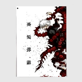 Постер с принтом Какуджа | Токийский гуль , 100% бумага
 | бумага, плотность 150 мг. Матовая, но за счет высокого коэффициента гладкости имеет небольшой блеск и дает на свету блики, но в отличии от глянцевой бумаги не покрыта лаком | anime | kaneki ken | tokyo ghoul | tokyo ghoul: re | аниме | анимэ | гули | джузо сузуя | канеки кен | кузен йошимура | наки | нишики нишио | ре | ренджи йомо | ризе камиширо | токийский гуль | тоука киришима | ута