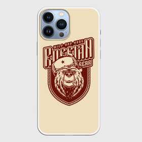 Чехол для iPhone 13 Pro Max с принтом РОССИЙСКИЙ МЕДВЕДЬ ,  |  | Тематика изображения на принте: медведь | медведь в шапке | российский медведь | россия | русский медведь