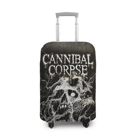 Чехол для чемодана 3D с принтом Cannibal Corpse , 86% полиэфир, 14% спандекс | двустороннее нанесение принта, прорези для ручек и колес | canibal corpse | cannibal corpse | death metal | группы | дэт метал | канибал корпс | метал | рок